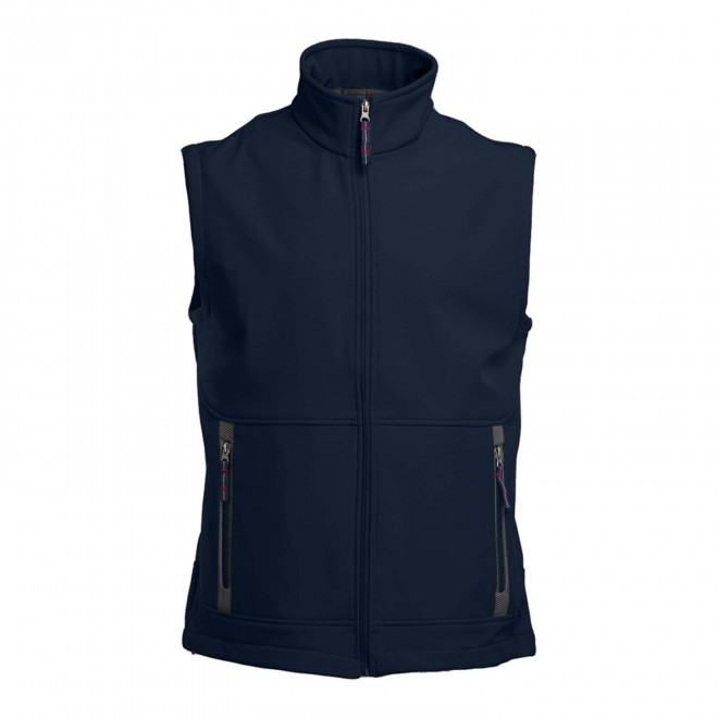 SOFTSHELL HOMME PERSONNALISEE 3 COUCHES 'FASTNEST' - bleu marine