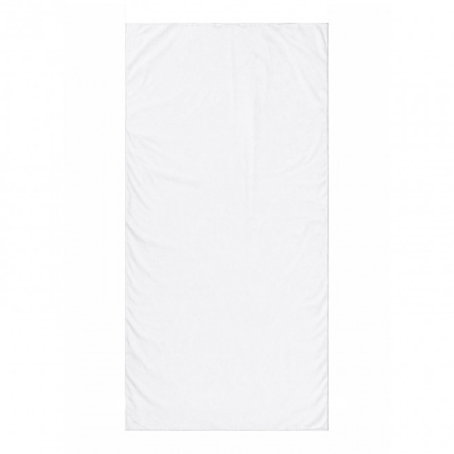SERVIETTE PUBLICITAIRE MICROFIBRE 'POLLY 70X140' 10SEM - blanc