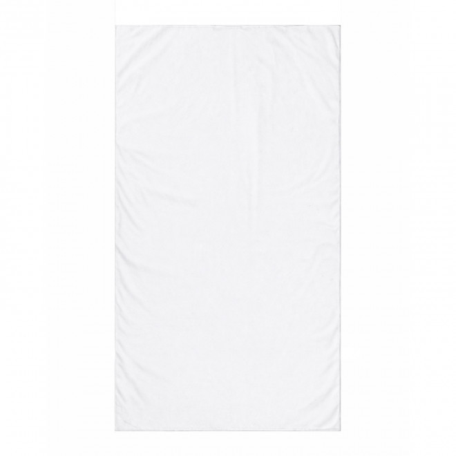 SERVIETTE PUBLICITAIRE MICROFIBRE 'POLLY 100X180' 10SEM - blanc