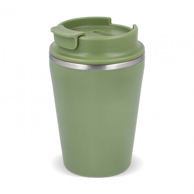 MUG ISOTHERME RECYCLE 280ML PERSONNALISABLE 'TENDENZE MINI' - vert olive