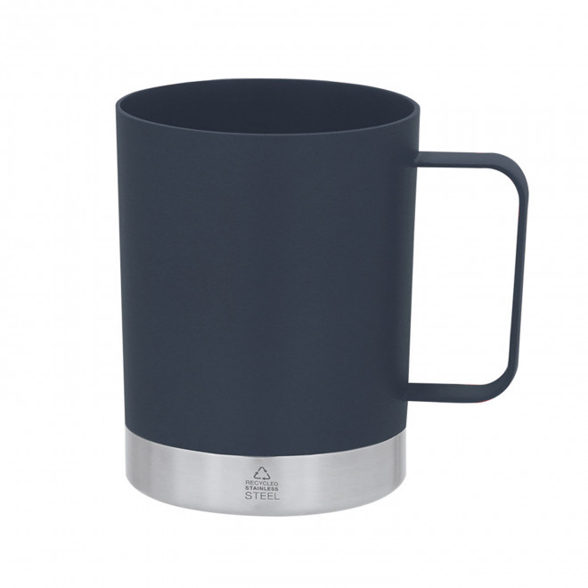 MUG PERSONNALISE EN PP RECYCLE 400ML 'BLUYVO' - bleu marine