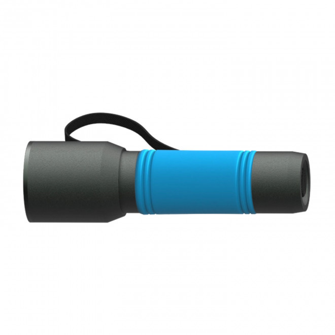 LAMPE TORCHE PERSONNALISEE 'DOTALIT' - bleu clair