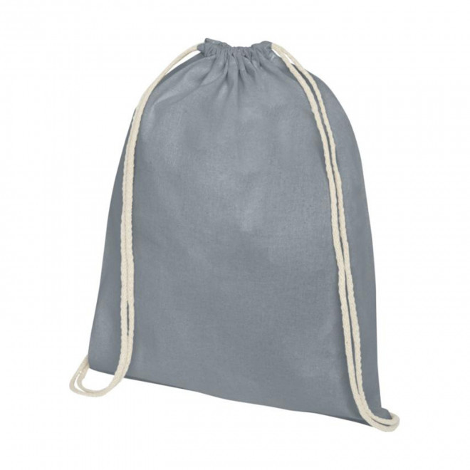 SAC À DOS PUBLICITAIRE EN COTON BIO 140 GR/M² 'PAPEY' - gris