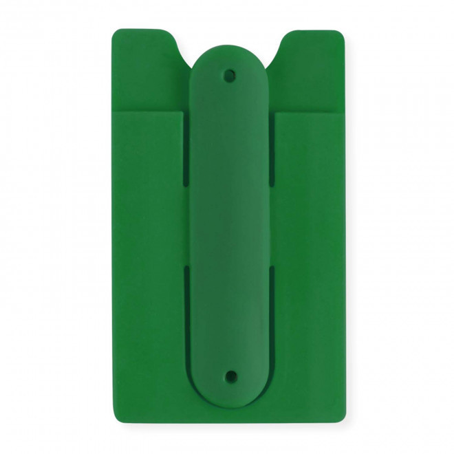 PORTE CARTE PERSONNALISABLE SUPPORT TEL 'SKELBO' - vert