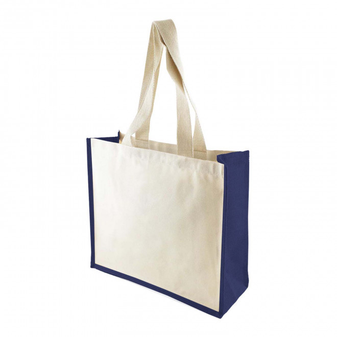 SAC SHOPPING GRANDES ANSES PERSONNALISABLE 'HOTE' - bleu marine