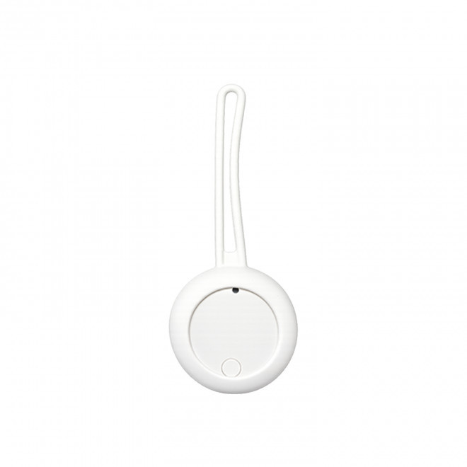 PORTE CLE GEOLOCALISABLE PERSONNALISE 'KETA' - blanc