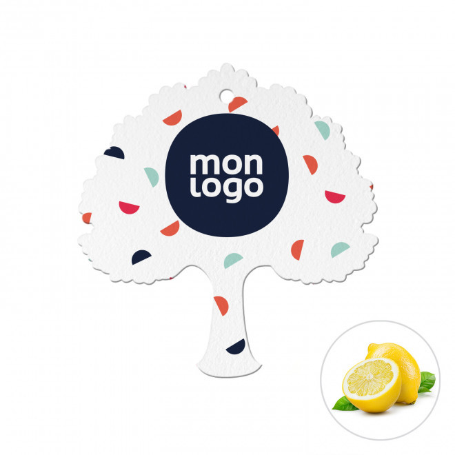 DESODORISANT VOITURE PERSONNALISABLE 'KENDO ARBRE' - citron