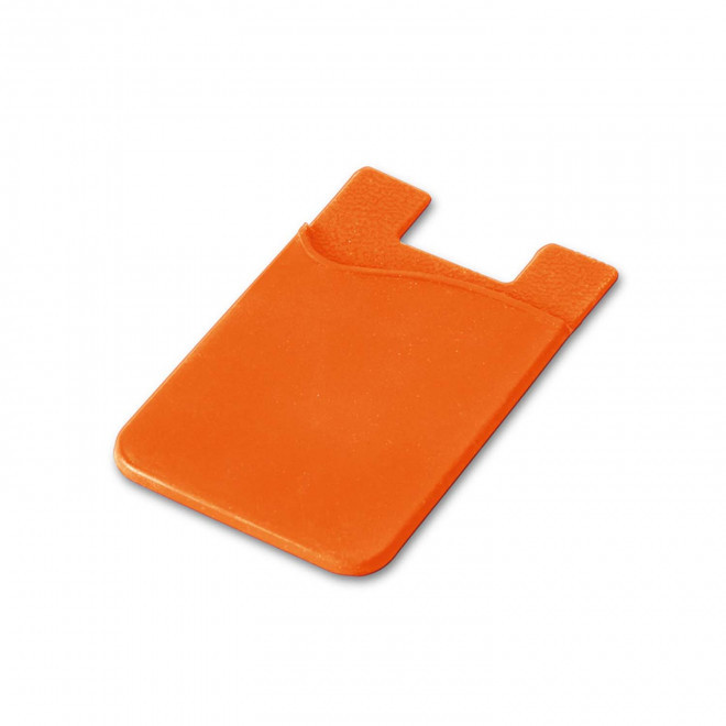 PORTE CARTE TELEPHONE PERSONNALISABLE 'SKELBY' - orange