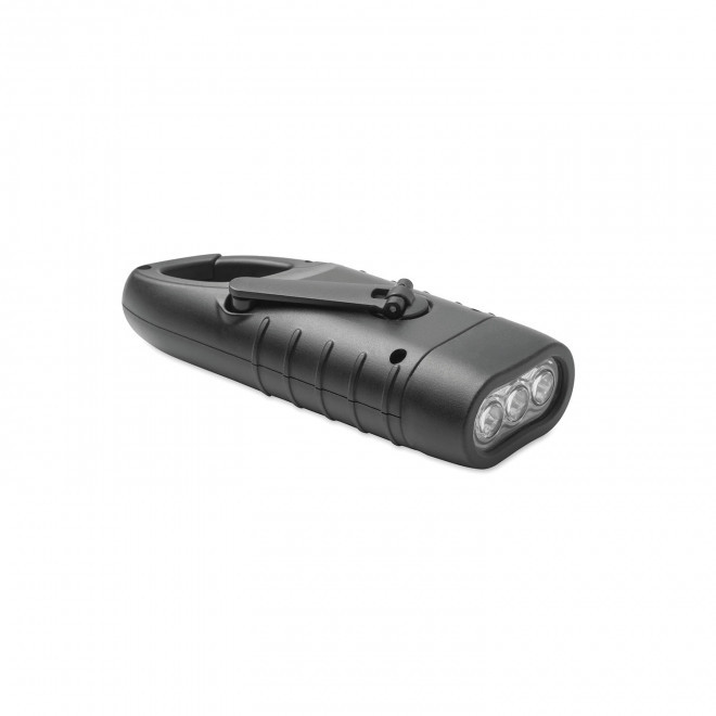 LAMPE TORCE 3 LED PERSONNALISABLE 'DYNAMIX' - noir