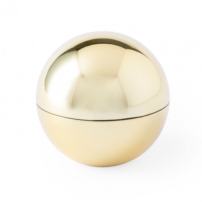 BAUME A LEVRE EN POT ROND PERSONNALISE 'KELIP SHINE' - doré