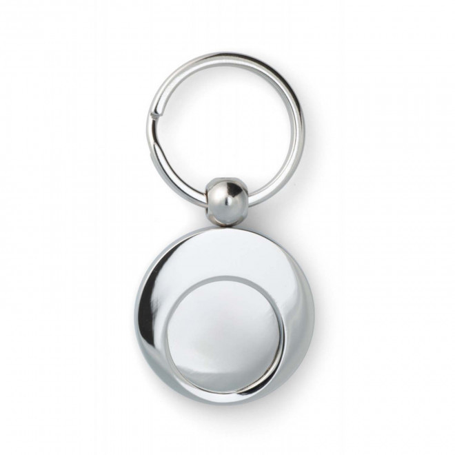 PORTE CLE JETON EN ZAMAC PERSONNALISABLE 'MOMSY EMAIL' - argenté