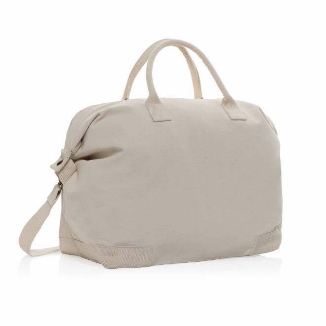 SAC WEEK-END TOILE RECYCLE PERSONNALISE 'VIHAR' - blanc cassé