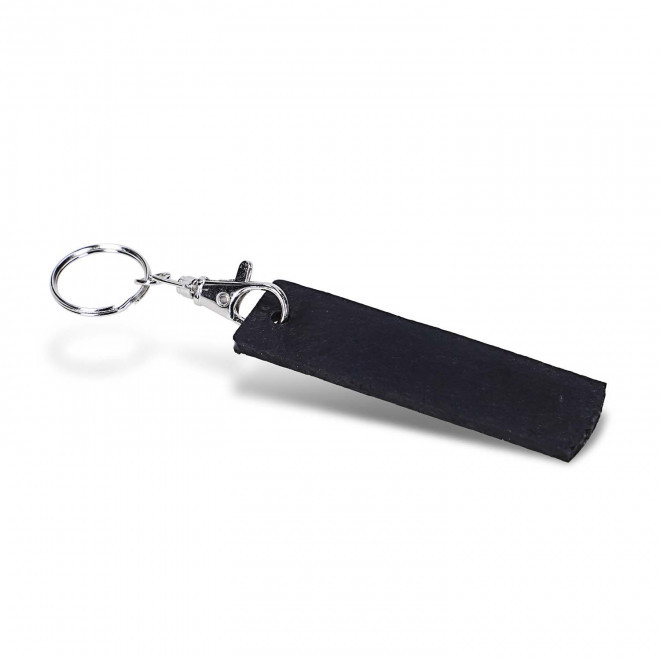 PORTE CLES EN PNEU RECYCLE PERSONNALISABLE 'MICHELINO' - noir