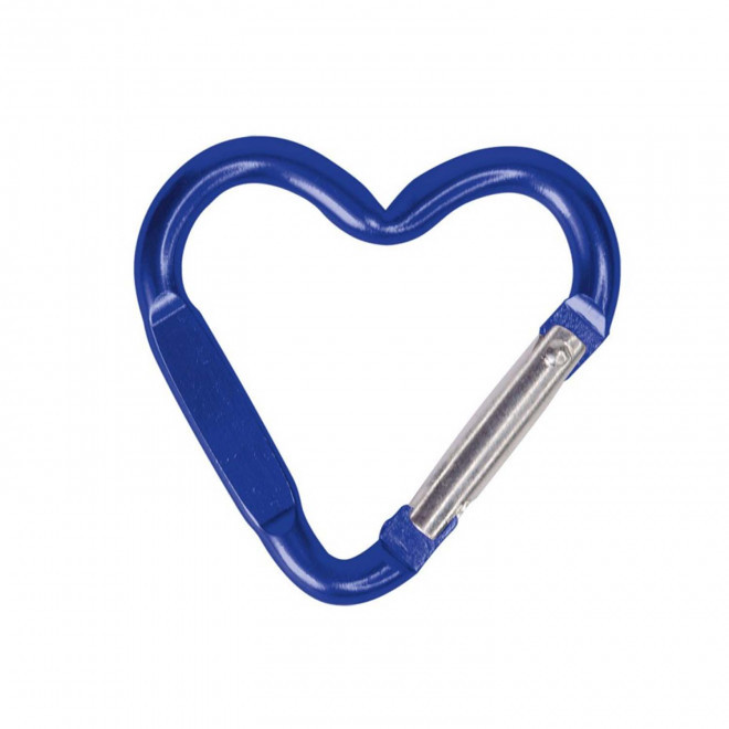 PORTE CLES MOUSQUETON PERSONNALISABLE 'WALL COEUR' - bleu