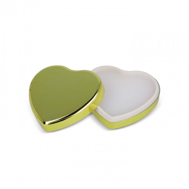 BAUME A LEVRE EN POT COEUR PERSONNALISE 'KELIP SHINE' - or