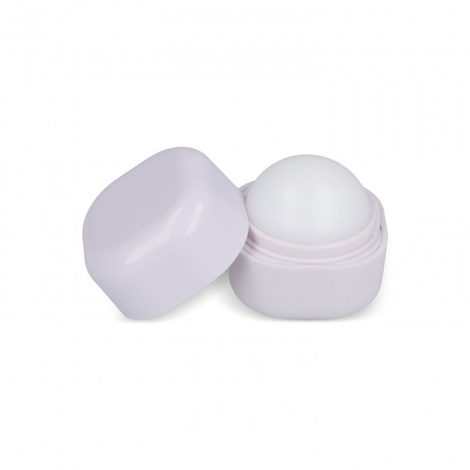 BAUME A LEVRE PERSONNALISE EN POT CARRE 'KELIP' - blanc