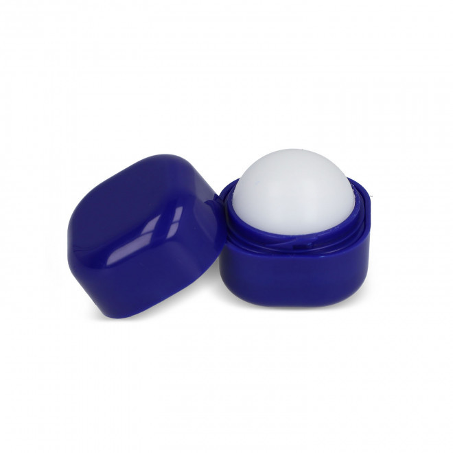 BAUME A LEVRE PERSONNALISE EN POT CARRE 'KELIP' - bleu