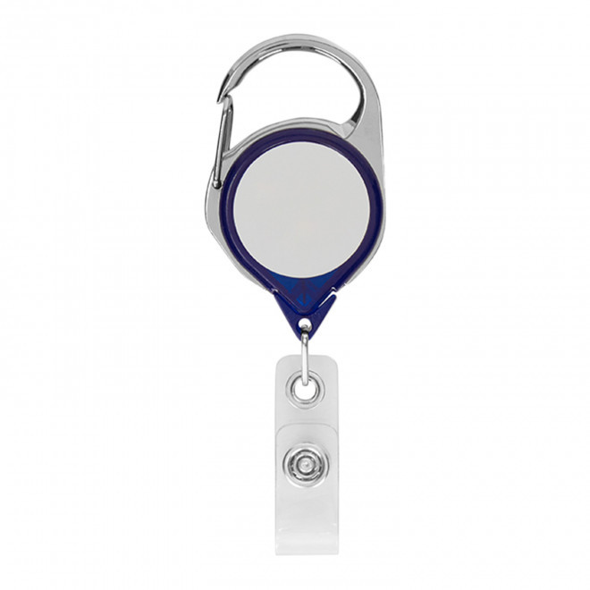 PORTE BADGE DEROULEUR PERSONNALISE 'DISTUBI MOUSQUETON' - au choix