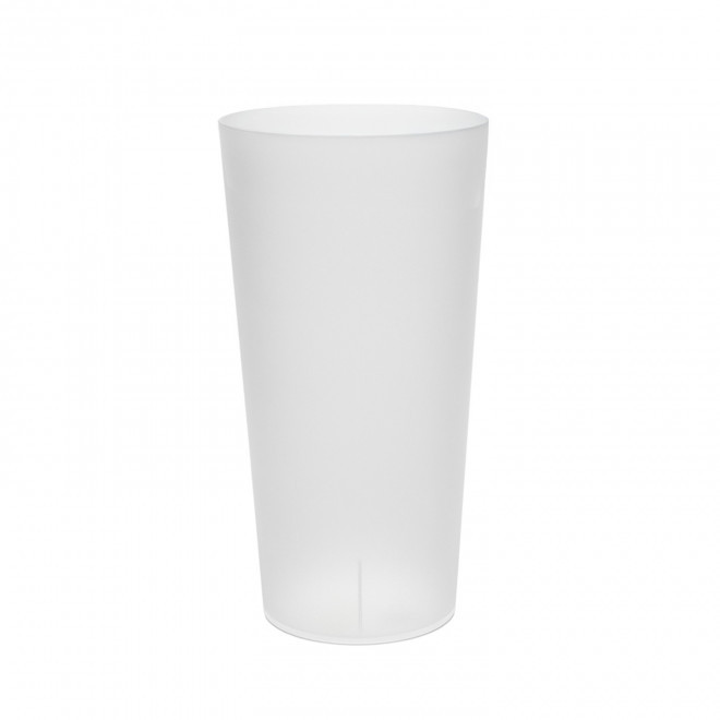 GOBELET REUTILISABLE 56 CL PERSONNALISE 'CUP BUDGET' - transparent givré