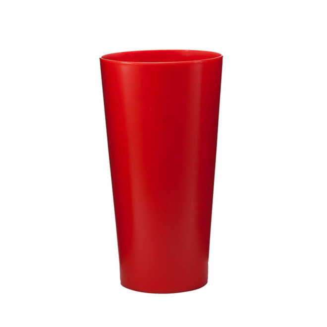 GOBELET QUADRI 56 CL PERSONNALISABLE 'CUP BUDGET COLOR' - rouge