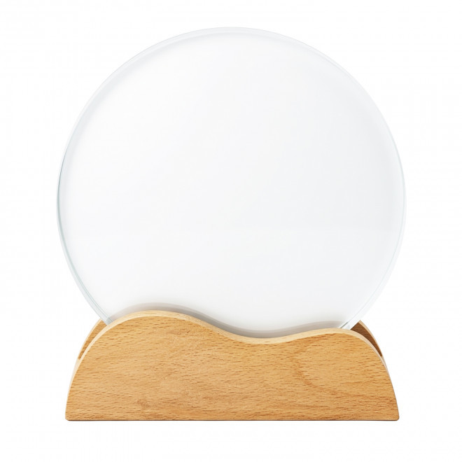 TROPHEE EN BOIS ET VERRE PERSONNALISABLE 'KAYNA QUADRI' - naturel