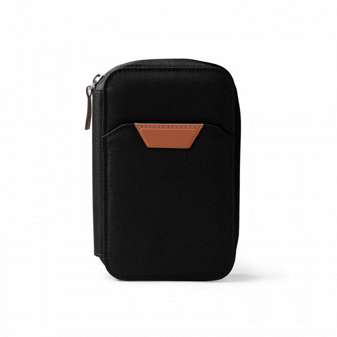 PORTE FEUILLE DE VOYAGE RPET PERSONNALISABLE 'NICETRIP' - noir