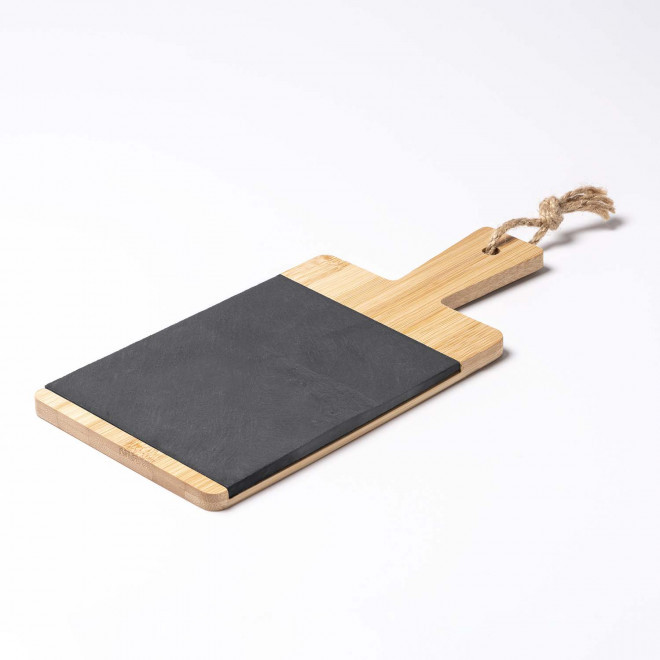 PLANCHE EN BAMBOU ET ARDOISE PERSONNALISABLE 'DOISA' - bambou
