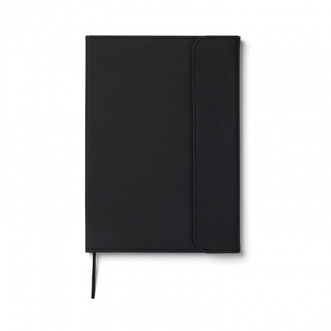CARNET EN PU VINGA PERSONNALISABLE'MALO' - noir