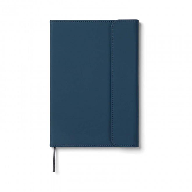 CARNET EN PU VINGA PERSONNALISABLE'MALO' - bleu