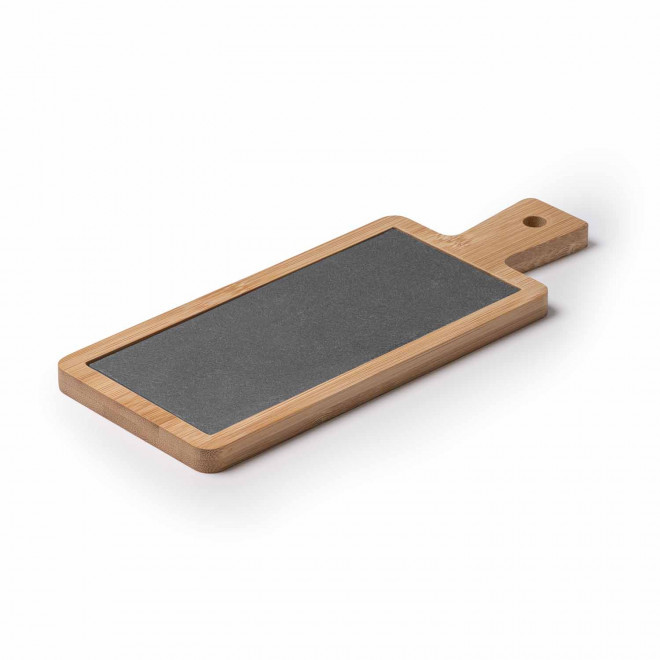 PLANCHE EN BAMBOU ET ARDOISE PERSONNALISABLE 'DOISO'  - bambou