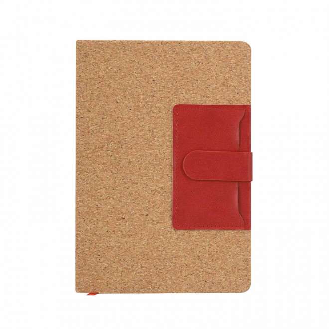 CARNET EN LIEGE PORTE CARTE PERSONNALISABLE 'VAU LIEGE' - rouge