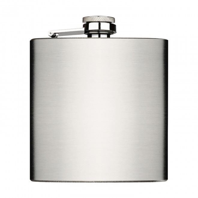 FLASQUE ACIER PERSONNALISABLE 'GUDYS 169.8 ML' - argenté