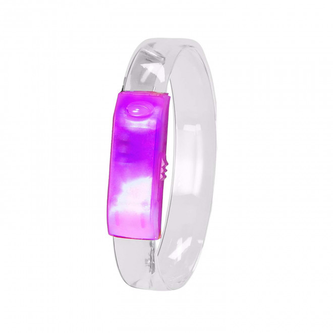 BRACELET LUMINEUX PERSONNALISE 'FUNYFUN' - fuchsia