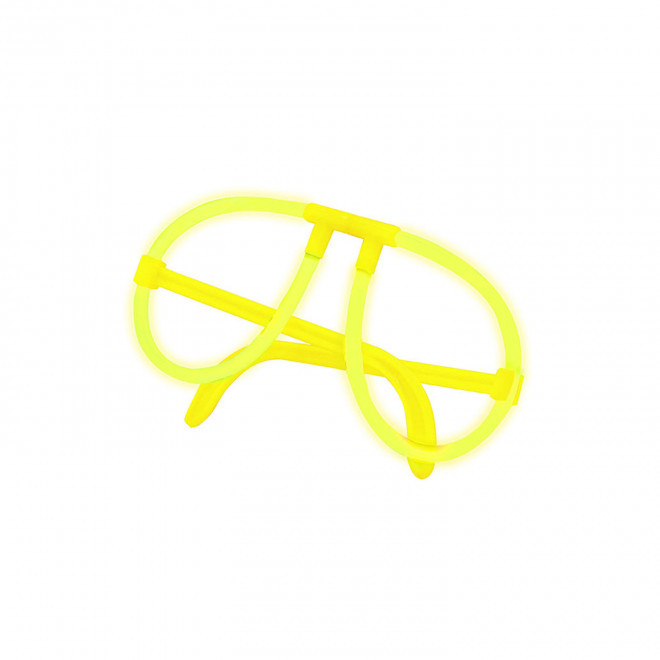 LUNETTES LUMINEUSES PERSONNALISEES 'LOCALOCA' - jaune fluo