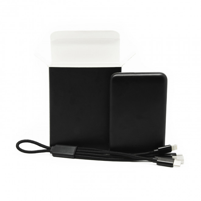 KIT BATTERIE ET CABLE PERSONNALISABLE 'PRATIK' - noir