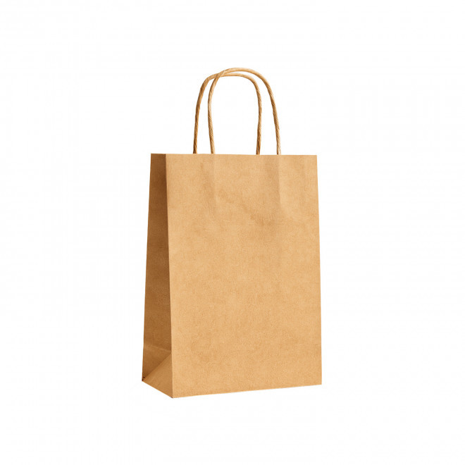 SAC KRAFT PERSONNALISE GRANDE QUANTITE 'TORSI 18X8X24' - brun