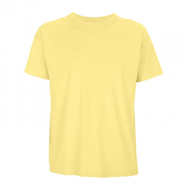 TEE-SHIRT PERSONNALISABLE OVERSIZE COULEUR HOMME 'BOXY' - jaune clair