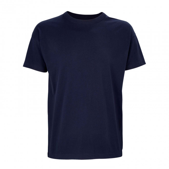 TEE-SHIRT PERSONNALISABLE OVERSIZE COULEUR HOMME 'BOXY' - marine