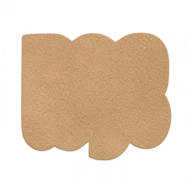 ETIQUETTE HANDTAG CADEAU PERSONNALISABLE 'YORSY CUIR' - marron clair