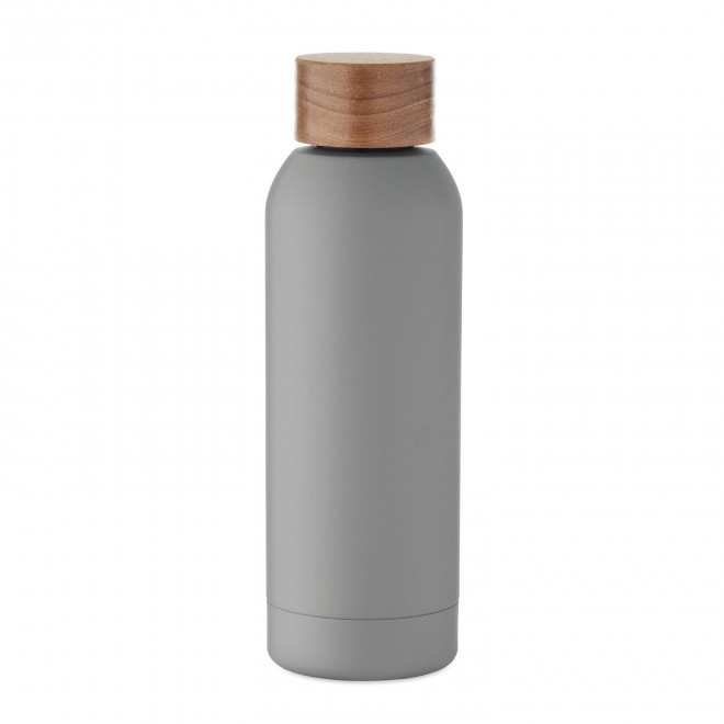 BOUTEILLE ACIER RECYCLE 700ML PERSONNALISABLE 'SERGEI' - gris
