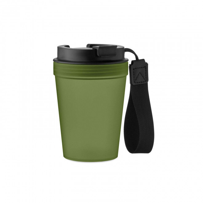 MUG SIMPLE PAROI PLASTIQUE 300ML PERSONNALISABLE 'MALTEAS' - vert fonce