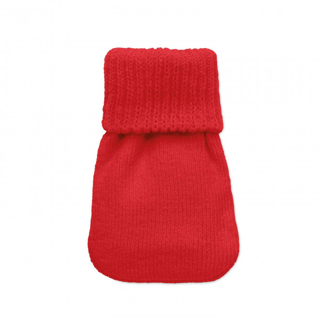 CHAUFFERETTE PERSONNALISABLE AVEC HOUSSE 'GROEN' - rouge