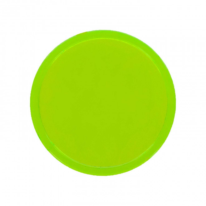 JETON EN PLASTIQUE PERSONNALISABLE 'MONNET' - vert transparent