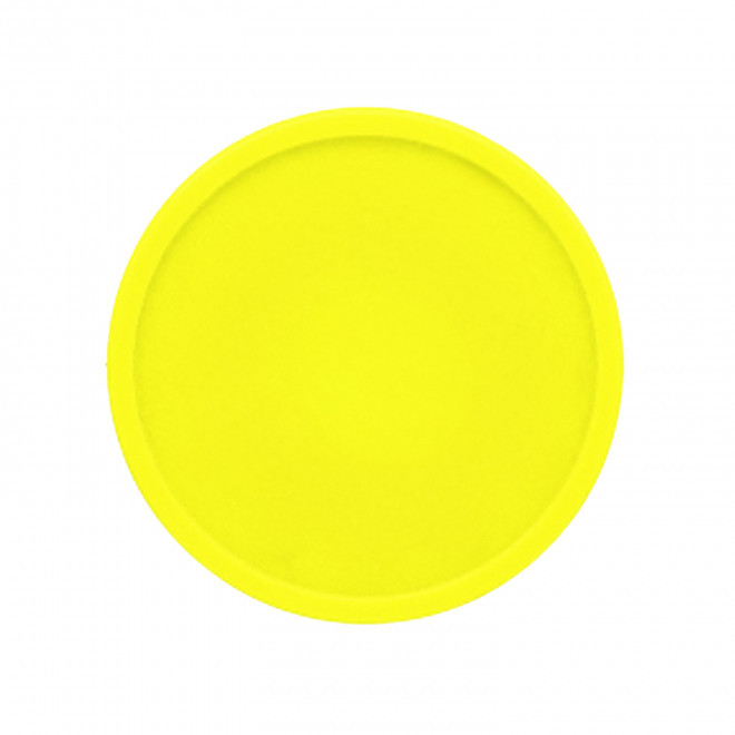 JETON PERSONNALISE EN PLASTIQUE PERCE GRAVE 'MONNET' - jaune fluo