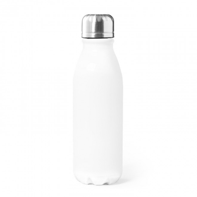 BOUTEILLE EN ALUMINIUM 550ML PERSONNALISABLE 'FIERRA' - blanc