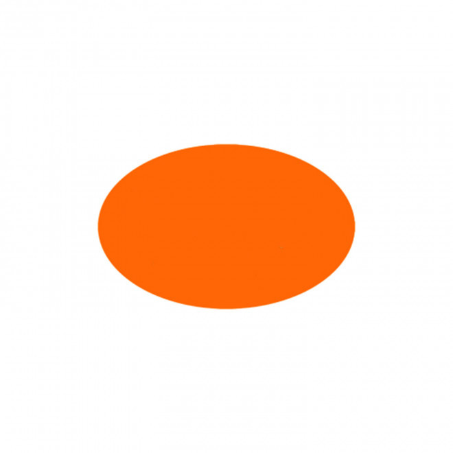 JETON DE FETES ET MANEGE PERSONNALISABLE 'FUNZY OVALE' - rouge orange