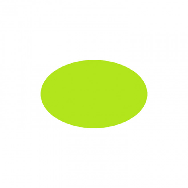 JETON DE FETES ET MANEGE PERSONNALISABLE 'FUNZY OVALE' - vert fluo