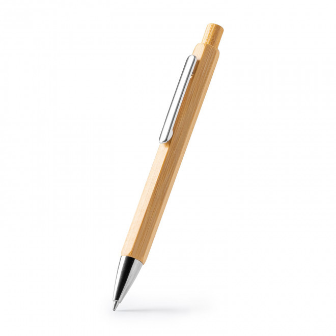 STYLO HEXAGONAL EN BAMBOU PUBLICITAIRE 'CONI BAMBOU' - bambou