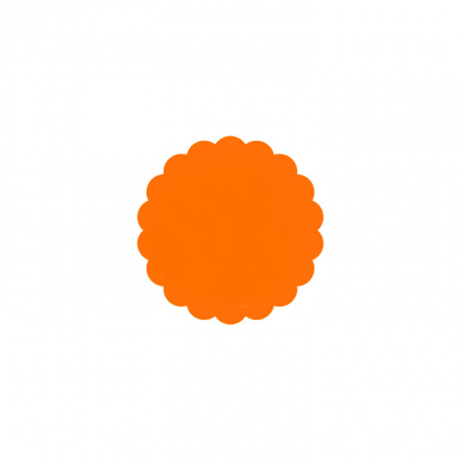 JETON DE FETES ET MANEGE PERSONNALISABLE 'FUNZY DENTELE' - rouge orange