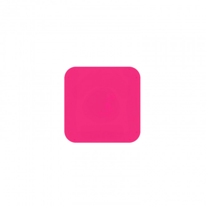 JETON DE FETES ET MANEGE PERSONNALISABLE 'FUNZY CARRE' - rose fluo